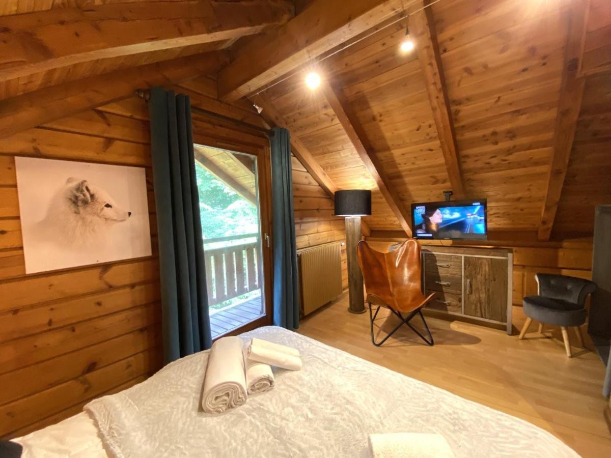 Le Renard Chalet En Bois La Bresse Bagian luar foto
