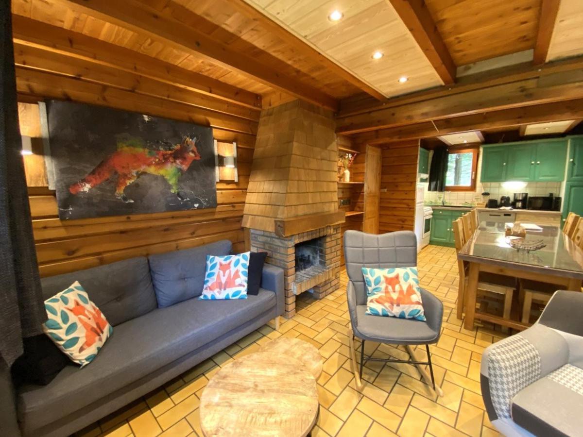 Le Renard Chalet En Bois La Bresse Bagian luar foto