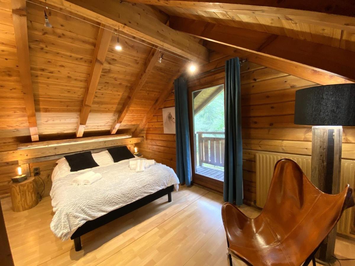 Le Renard Chalet En Bois La Bresse Bagian luar foto