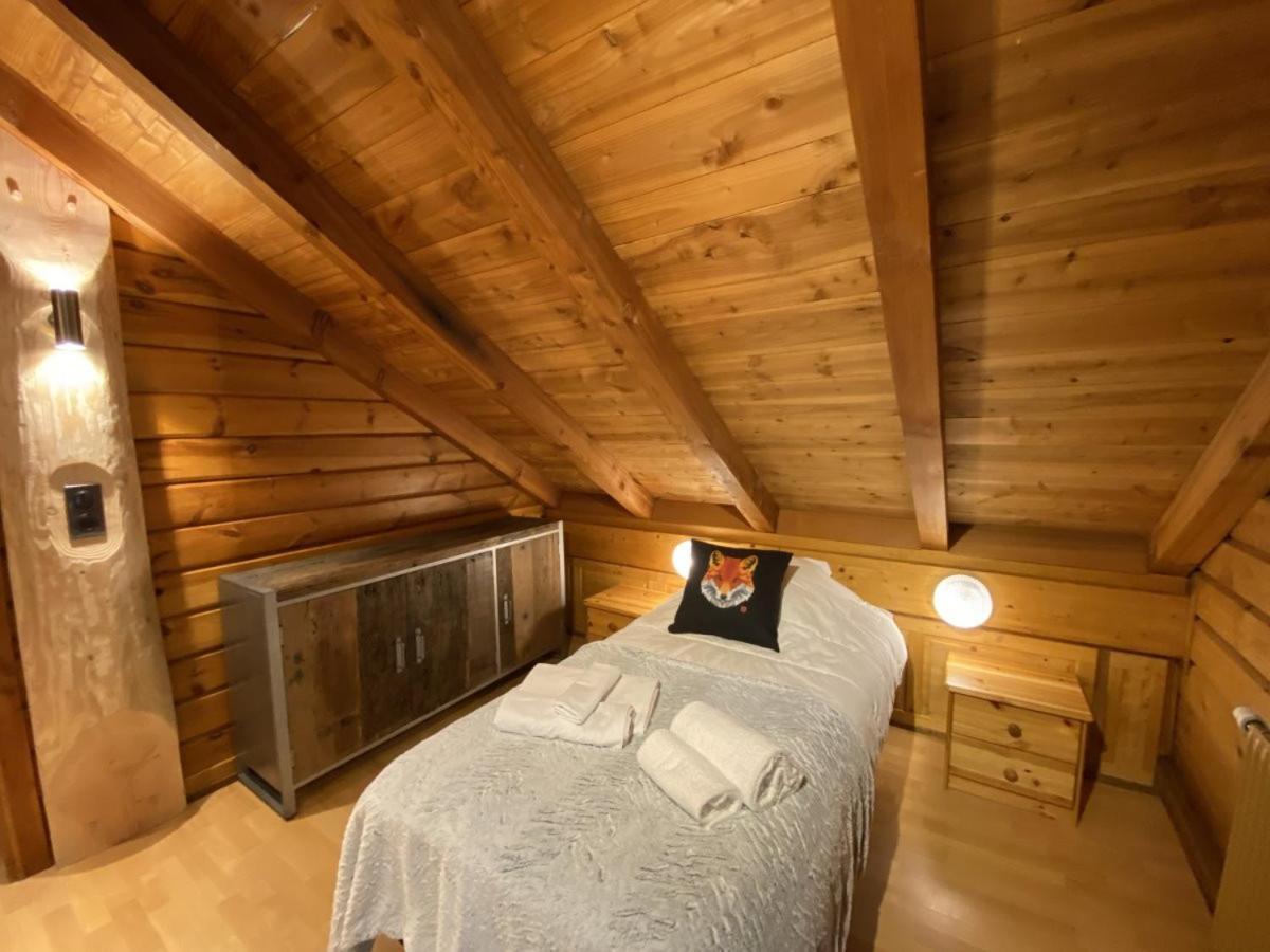 Le Renard Chalet En Bois La Bresse Bagian luar foto