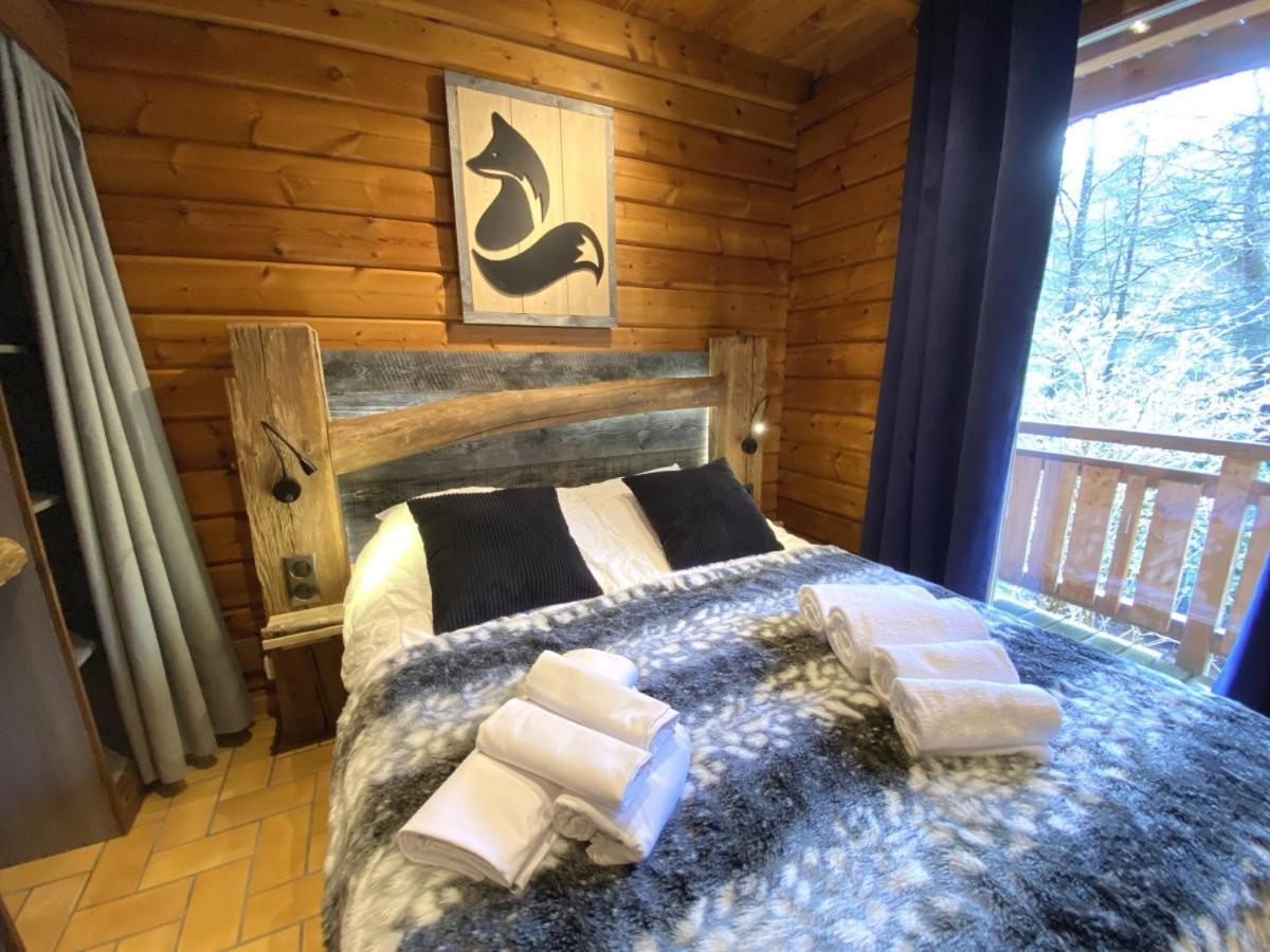 Le Renard Chalet En Bois La Bresse Bagian luar foto